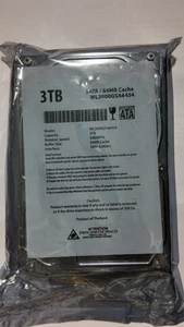 3TB SATA III 3.5" Internal Hard Drive - 5400 RPM, 64MB Cache, WL3000GSA6454 - Picture 1 of 2
