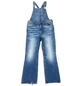 American Eagle Crop Flare Overall Damen 16 Knopfleiste vorne Stretch dunkle Waschung - Bild 1 von 15