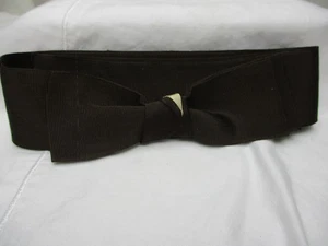 DIY "Midnite Brn w/cream "  19 Ligne Pre tied into bow Hat Band Grosgrain Ribbon - Picture 1 of 1