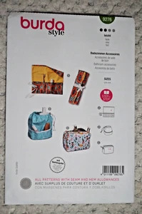 BURDA 9276 Bathroom Accessories (Roll-Up/Travel Pouch/Travel Bag) Pattern Uncut - Picture 1 of 2