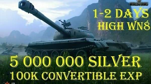 World of Tanks L 5 MLN CREDITS L 100 000 XP L 1-2 TAGE l OHNE BONUSCODE l ETIKETT - Bild 1 von 1