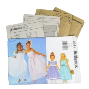 Butterick 6614 Girls Dress Pattern Sz 6-8 Uncut Special Occasions Dirndl Wedding - Picture 1 of 13