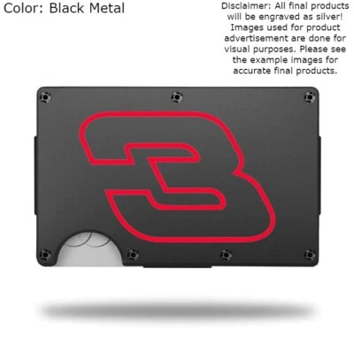 Custom DALE EARNHARDT SR #3 Laser Engraved Wallet - Pick A Wallet Color - Image 1 of 4