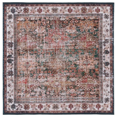 SAFAVIEH Tucson Collection TSN114A Ivory / Green Rug - Image 1 of 4