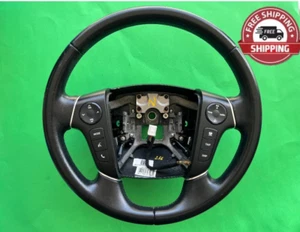 2013 HYUNDAI GENESIS LEATHER STEERING WHEEL W/ CONTROL SWITCH OEM - Foto 1 di 10