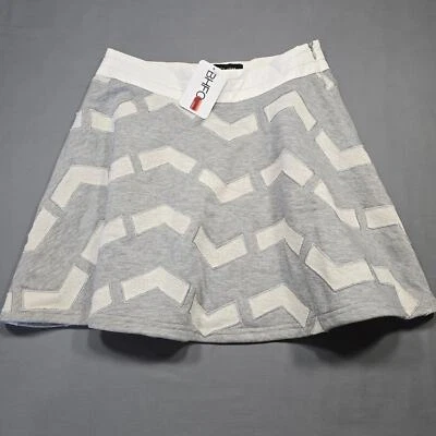 Falda Endless Rose Mujer Talla M Gris Mini Preppy Geo Estampado Clásico Y2k Cremallera Aline Foto 1 de 4