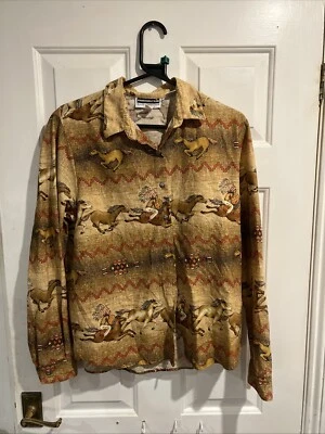 Panhandle Slim Vintage Men's Western Native Indian Shirt - M - Image 1 of 4