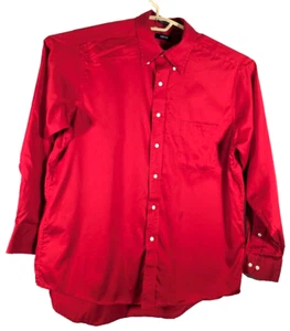 Izod Twill Easy Care 17, 34/35 XLG rot Hemd Herren gebraucht - Bild 1 von 5