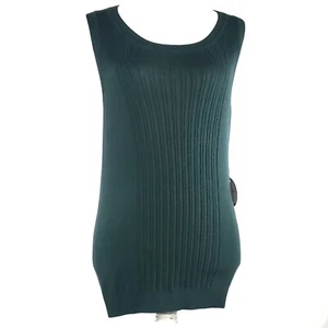 Rachel Roy New York Green Racer Back Tank Top Sweater Sleeveless BNWT New Size S - Picture 1 of 6