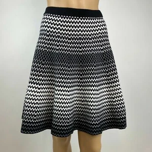 Chelsea & Theodore ELASTIC WAIST Chevron Knit Skirt M Medium - Picture 1 of 7