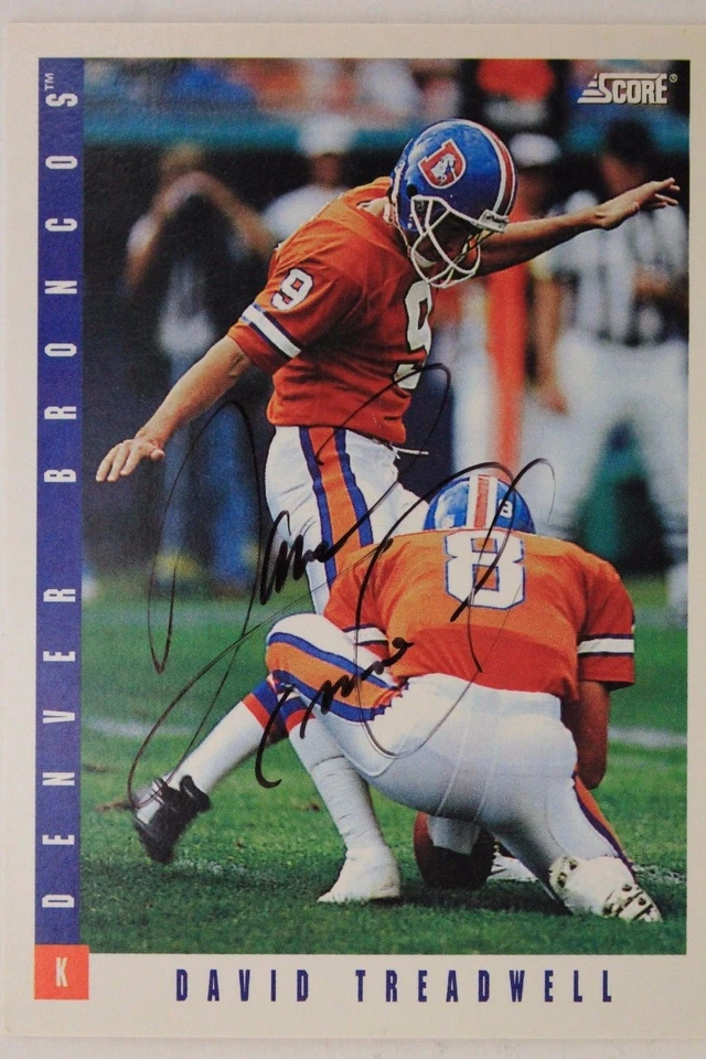 David Treadwell Denver Broncos Clemson Autograph 1993 Score #278 Signed Card 16J - Image 1 of 3