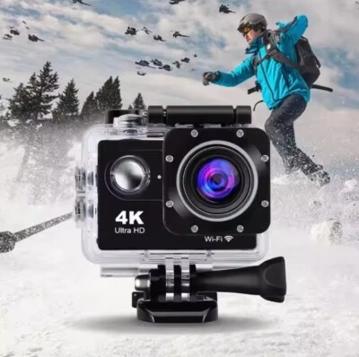 TELECAMERA SUBACQUEA 170° Go PRO 4K SPORT WIFI ACTION ULTRA HD 16MP VIDEOCAMERA - Immagine 1 di 4