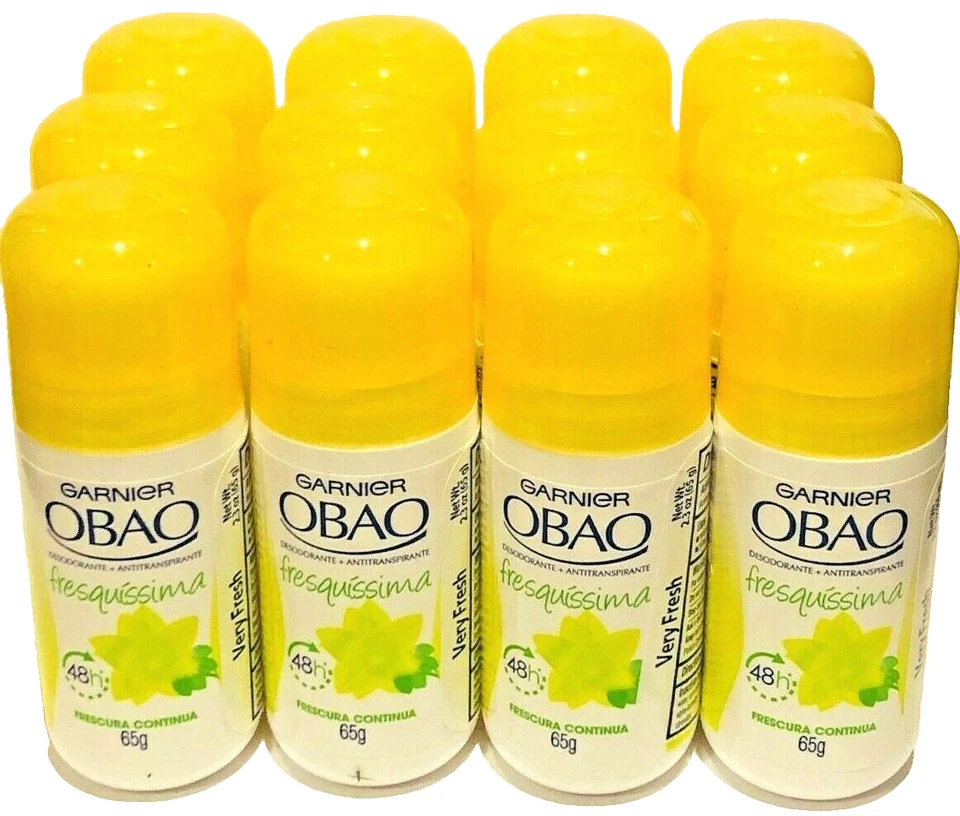3 pack Garnier Obao Deodorant Antiperspirant Fresquisima made in Mexico Roll On