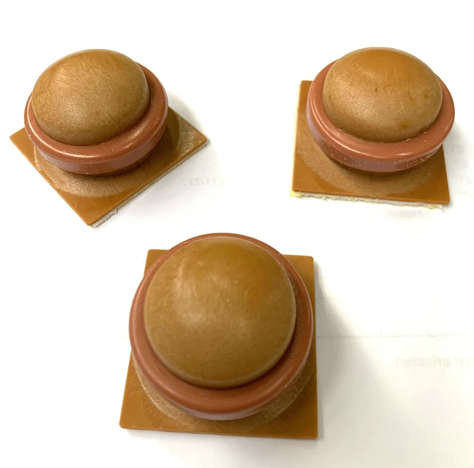 3 Türstopper Türpuffer Türhalter Kunststoff selbstklebend Bodentürstopper - Bild 1 von 1