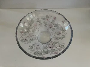 Home Beautiful Crystal Rose Pearls 12" Salad Bowl - Picture 1 of 4