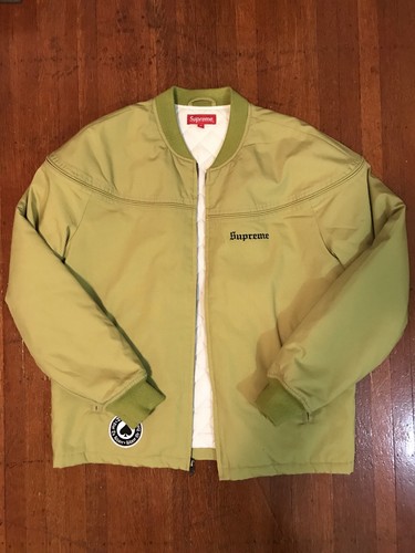 Giacca girocollo Supreme Thrasher Popeline taglia Medium verde pea