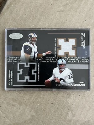 Camisetas Fleer Hot Tandems 2003 Kurt Warner Rich Gannon #80/100 Foto 1 de 4