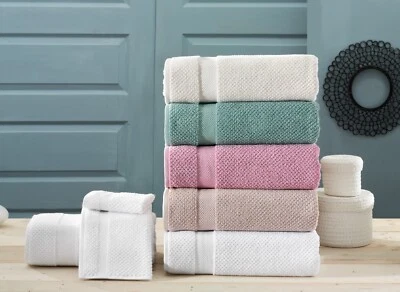 Juego de toallas turcas Meital Soft Absorbente 6 piezas paño de mano 600 GSM secado rápido Foto 1 de 4