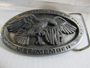 NRA Belt Buckle Vintage **NATNL RIFLE ASSOC. OF AMERICA**Eagle - Picture 1 of 4