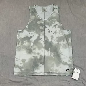 Nike Yoga Shirt Mens Large All Over Print Sleeveless Tank Top Dri Fit Activewear - Picture 1 of 9