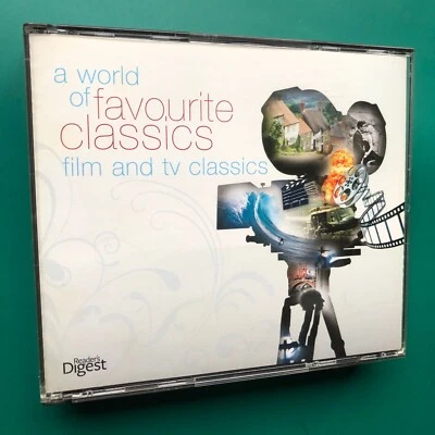 A World Of FILM AND TV CLASSICS Stage Screen Themes 3x CD Bach Mozart Puccini EX - Image 1 of 4