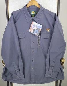 VTG CABELAS NEW Deadstock Size 2XL Mens Canvas Stonewash Shirt 8.5oz Cotton - Picture 1 of 17