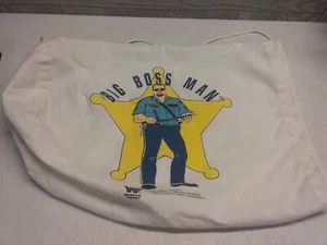 VTG 1990 Big Boss Man WWF Laundry Utility Bag Sack Rare USA Innovo Nice - Picture 1 of 24