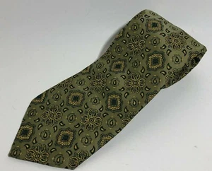  Vtg Wemlon by Wembley Brown/Olive Fabric Men's Necktie Brown, Olive, Black Suit - Picture 1 of 5