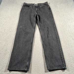 Jeans Levi Low Pro dritto donna 32x29 nero denim gamba relax lavaggio scuro - Foto 1 di 16