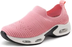 Women's Breathable Walking Shoes Size 8-9 Non Slip Comfort Sneakers Casual Sock - Picture 1 of 13