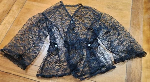 Schwarze SPITZENJACKE BASKENKÖRPER Neu Bürgerkrieg Damen Größe M - Bild 1 von 8