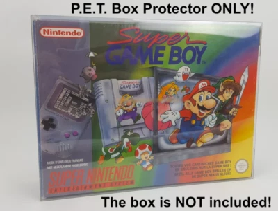 P.E.T. Plastic Box Protector / Display Case for Nintendo SNES Super GameBoy - Image 1 of 3