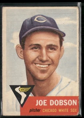1953 TOPPS #5 Joe Dobson WRITING ON BACK SET BREAK - Image 1 of 2