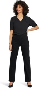NYDJ Mujer Pull-On Bailey Relajado Recto En Enjuague Negro, 2 - Imagen 1 de 2