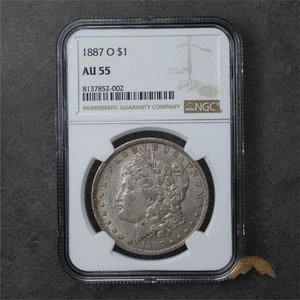 1887-O Morgan Silver Dollar $1 - NGC AU55 - New Orleans - Picture 1 of 2