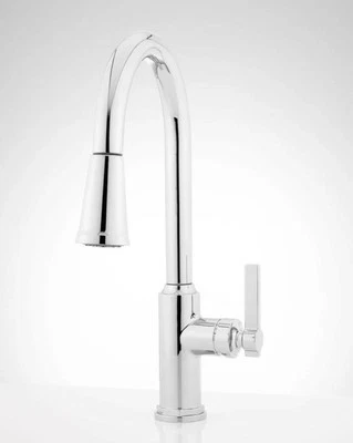 Signature Hardware Greyfield Pull-Down Bar Faucet SHXCGF137pn Chrome Read!! - Image 1 of 4