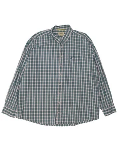 CAMEL ACTIVE Mens Shirt 3XL Green Check Cotton CF17 - Picture 1 of 3
