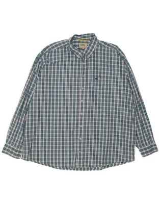 CAMEL ACTIVE Mens Shirt 3XL Green Check Cotton CF17 - Image 1 of 3