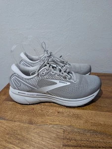 BROOKS Ghost 14 Running Shoes Size 8 Gray And White - Picture 1 of 6