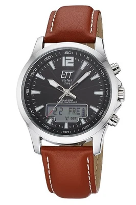 ETT Eco Tech Time Orologio Funk-Solar Professional Worldtimer Braun EGA-11713-2 - Bild 1 von 4