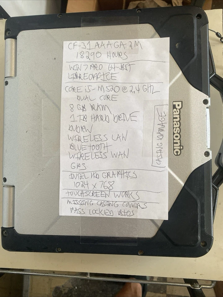 Lote de cinco Toughbooks Panasonic CF-30 ver descripciones Foto 1 de 4