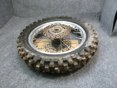 "Llanta trasera RM85 2002 rotor buje neumático 14"" Suzuki RM 85 genuino fabricante de equipos originales 2002-06" Foto 1 de 4