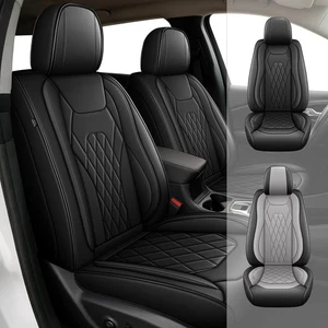 Fundas de asiento para GMC Canyon 2015-2025, cuero sintético automotriz (2/5 asientos) - Imagen 1 de 17