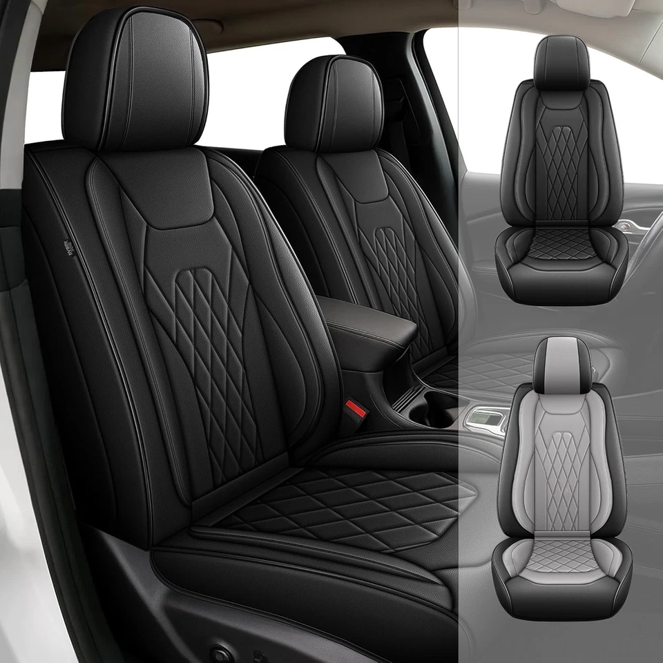 Fundas de asiento para GMC Canyon 2015-2025, cuero sintético automotriz (2/5 asientos) Foto 1 de 1