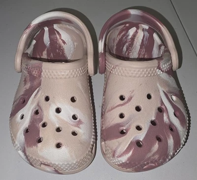Zuecos Crocs Unisex Clásicos Mármol Tie Dye Gráficos Talla C 5 Foto 1 de 4