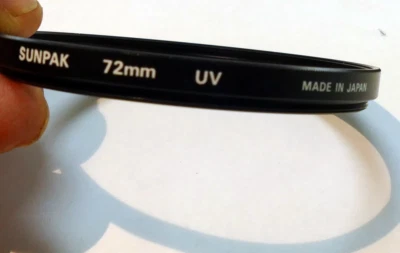 Sunpak UV 72mm Lens Filter Made in Japan very good condition - Image 1 of 4