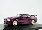 Nissan Skyline GT-R (R34)   1999-2002   purple metallic  /  IXO 1:43