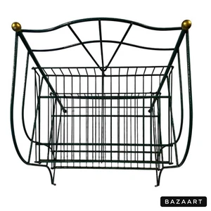 Vintage Zeitungsständer Ständer Metall Laden Display Werbung Art Deco Regal - Bild 1 von 6