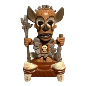 Tokyo Disney Resort Miniature Figure Collection Tower Of Terror Wood Statue 35th - Picture 1 of 5