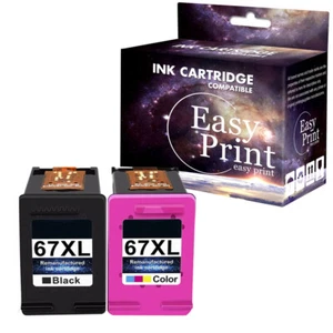 Remanufacturada 2PK 67XL Tinta Reemplazo para HP ENVY Pro 6455 6458 - Imagen 1 de 1